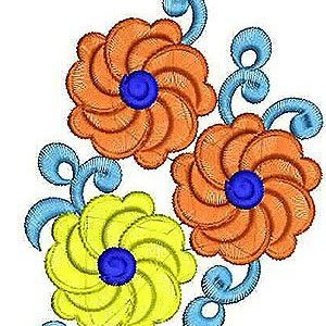 Cushion Cover Corner Embroidery Applique Design