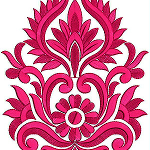 Damask Embroidery Design