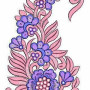 Long Stitch Applique Patch Paisley Embroidery Design
