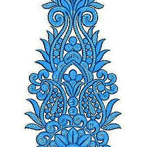 Ballroom Belly Dance Costume Applique Embroidery Design