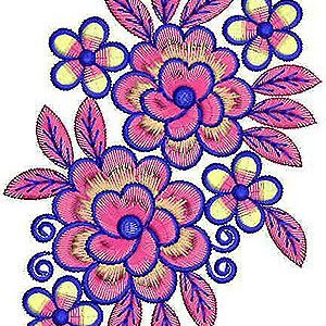 Dubai Abaya Hijab Jalabiya Applique Embroidery Design