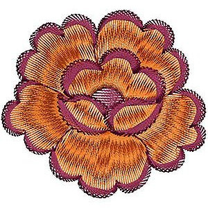 Rose Floral Applique Embroidery Design