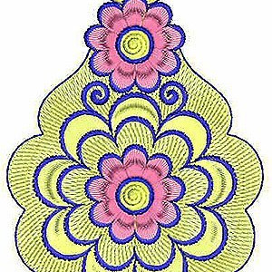 Fully Embroidery Applique Design