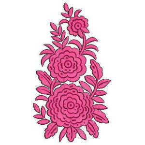Arabic Embroidery Hijab Head Gear Applique Embroidery Design