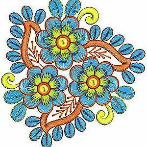 Abaya Khuzayma Latest Applique Embroidery Design