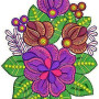 Tulle Dress Applique Embroidery Design