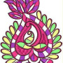 Feminine Dress Applique Embroidery Design