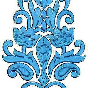 Large Floral Applique Embroidery