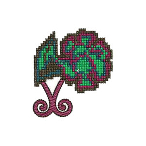 Cross Stitch Embroidery Design 9665