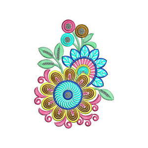 Fashion Traditional Outfit Patch Design