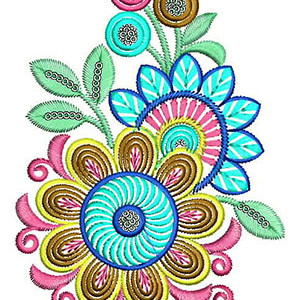 Fashion Traditional Outfit Patch Design