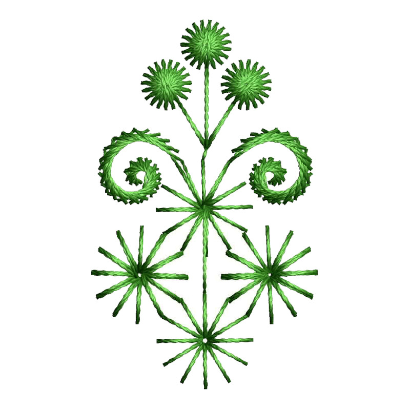 A-Line Folk Art Embroidery