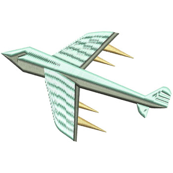 Airplane Applique Embroidery Design