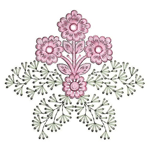 Amazing Stitch Effect Applique Embroidery Design 24821