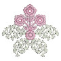 Amazing Stitch Effect Applique Embroidery Design 24821
