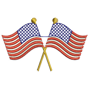 American Flag For Cap Embroidery
