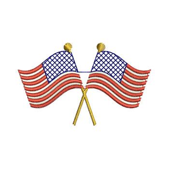 American Flag For Cap Embroidery