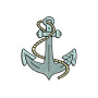 Anchor With Initial Embroidery Design