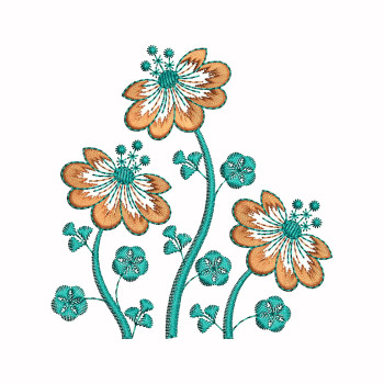 Aplic Flower Design Embroidery
