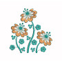 Aplic Flower Design Embroidery