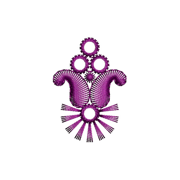 Applique Butta Embroidery Pattern