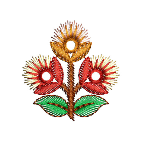 Applique Flower Machine Embroidery Design