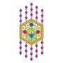 Arabic Geometric Embroidery Applique