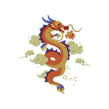 Bearded Dragon Embroidery Design