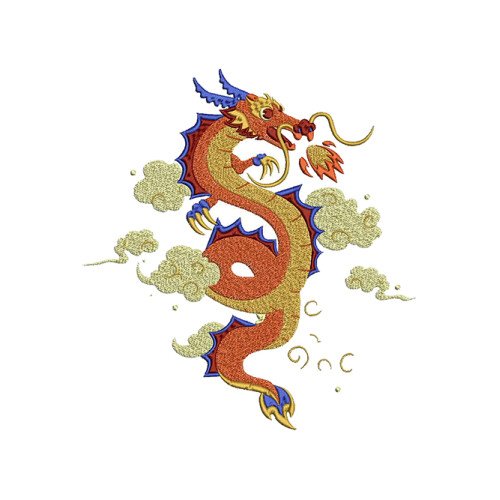 Bearded Dragon Embroidery Design