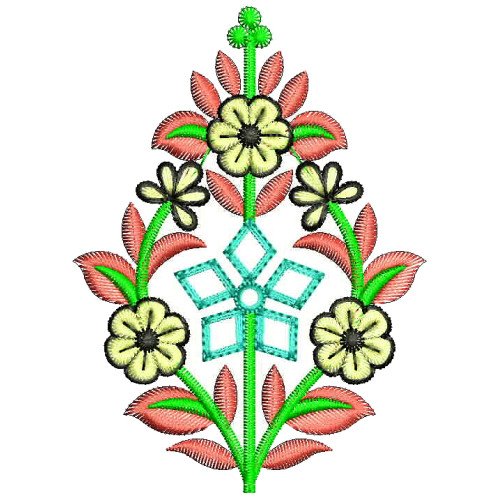 Beautiful Bottle Beg Embroidery Design 25494