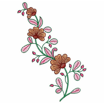 Beautiful Corner Embroidery Applique
