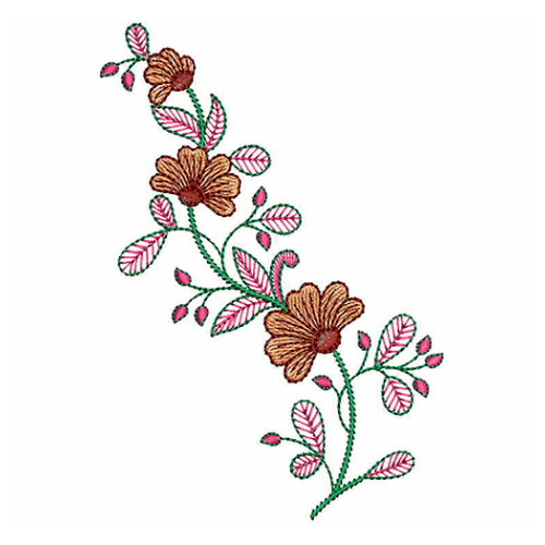 Beautiful Corner Embroidery Applique