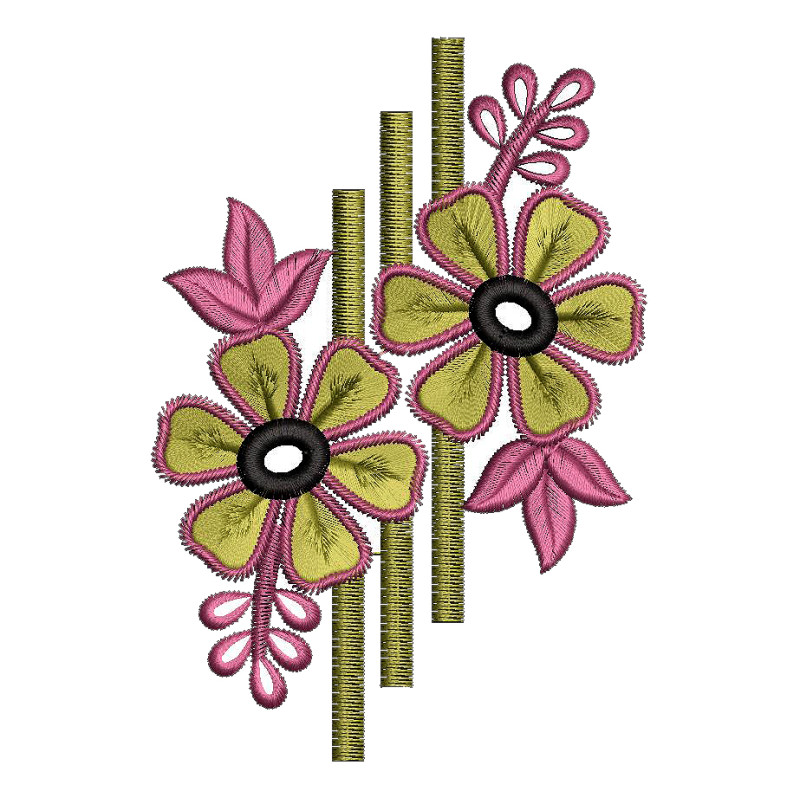 Beautiful Patch Embroidery Design 15048