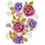 Beautiful Rose Flower Applique Design 26127