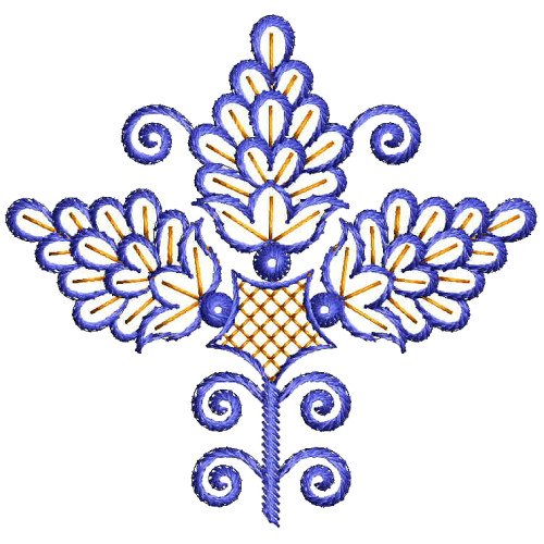 Applique Embroidery Design For Kurti 25978