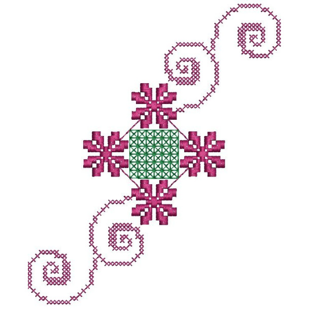 Bed Linen Embroidery Design 26230