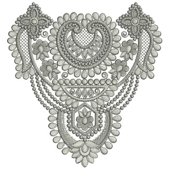 Bedsheet Applique Embroidery Design 25442