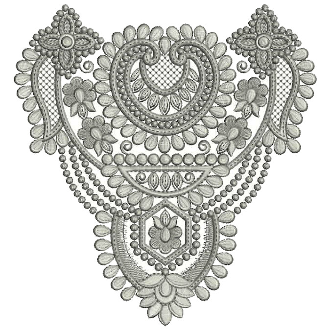 Bedsheet Applique Embroidery Design 25442