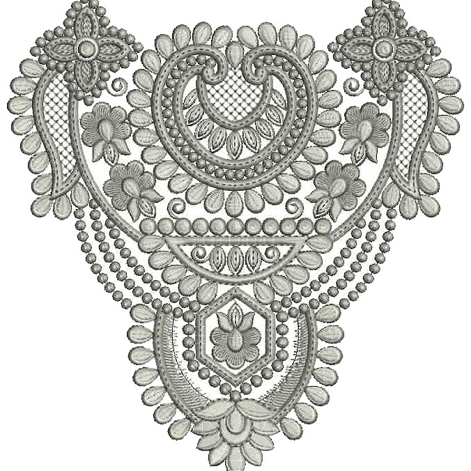 Bedsheet Applique Embroidery Design 25442