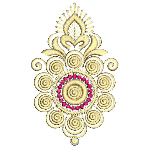 Bedsheet Butta Embroidery Design 25703