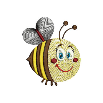 Bee Machine Embroidery Design