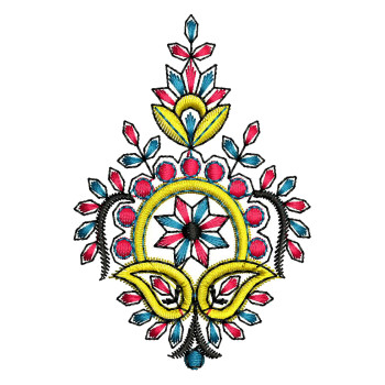 Beg Applique Embroidery Design 22640