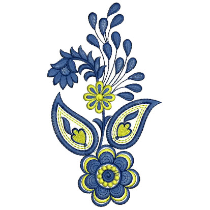 Big Leaf Applique Embroidery Design 25852