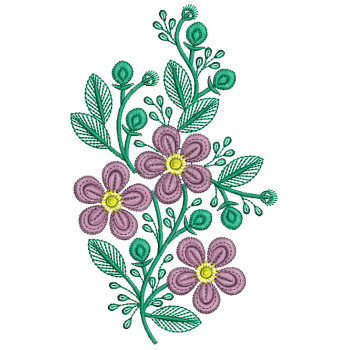 Birch Leaf Applique Embroidery Design 25855