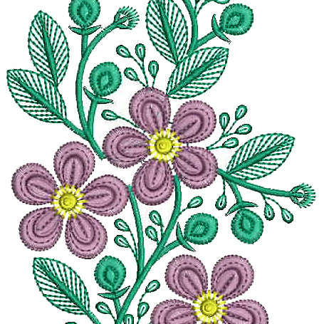 Birch Leaf Applique Embroidery Design 25855