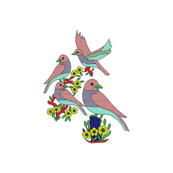 Birds Embroidery Design