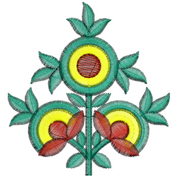 Blossom Embroidery For Jumper