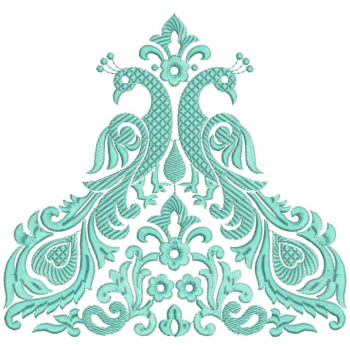 Blouse Back Neck Peacock Design