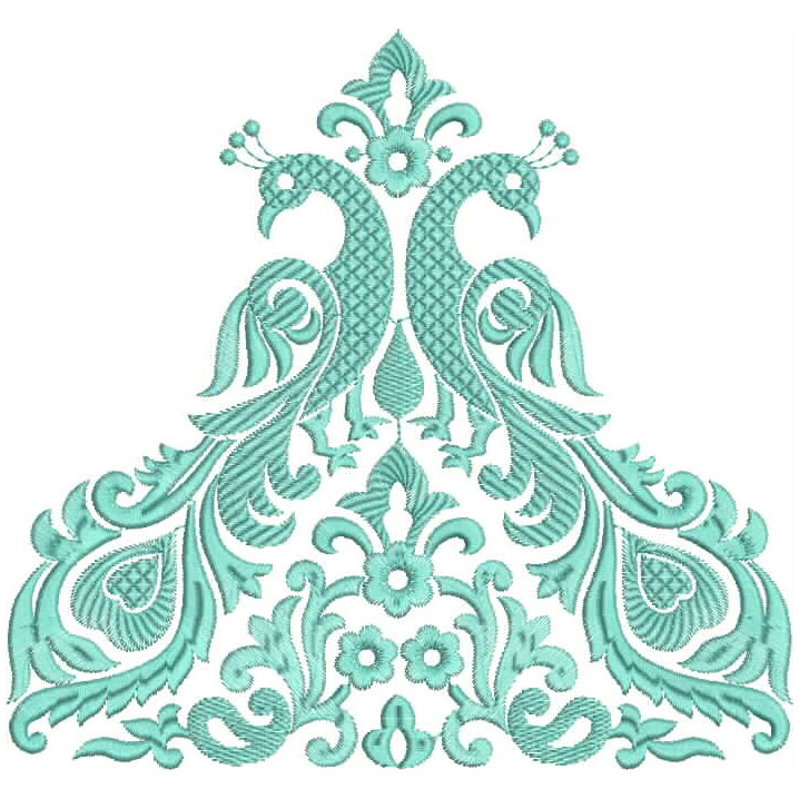 Blouse Back Neck Peacock Design