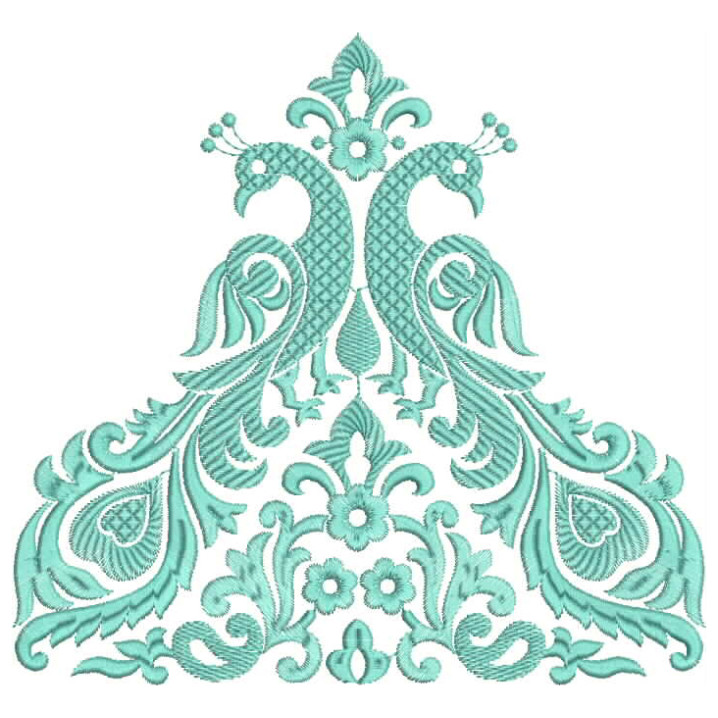 Blouse Back Neck Peacock Design